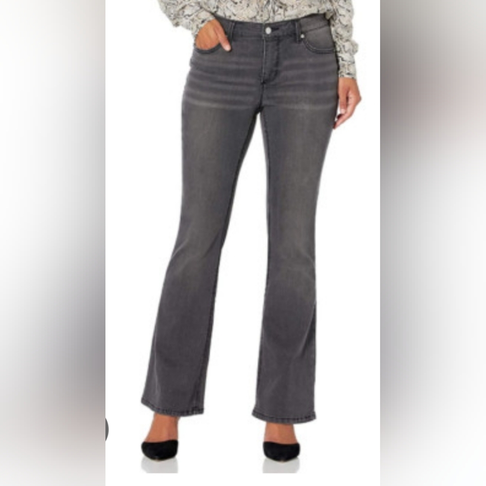 Jeans Women Gloria Vanderbilt size 14 mid rise boot legs color gray  New